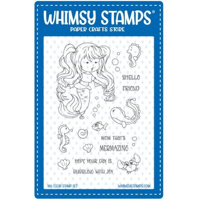 Whimsy Stamps Stempel - Mermaid Kids Girl